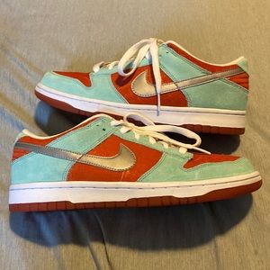 Dunk low teal and orange